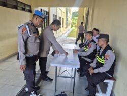 Puluhan Personel Polda Maluku Tes Urine