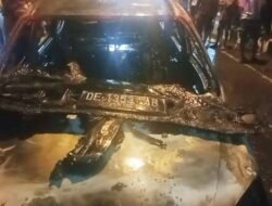 Avanza Terbakar di Jalan Jenderal Sudirman, Terdaftar Milik Abdul Kadir El