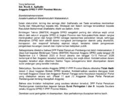 Rovik Diganjar Dua Surat Peringatan Dari DPP PPP