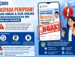 Waspada Penipuan Berkedok “Dana Hibah” dan “KUR Online”, BRI Tegaskan Informasi yang Beredar adalah Hoaks