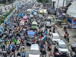 Ribuan Fans Argentina di Ambon Pawai Kemenangan Perdana Argentina di Piala Dunia