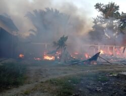 Kebakaran Kembali Hanguskan Enam Los Pasar Piru