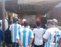 Nobar Argentina Lawan Yordania Dipadati Pendukung Argentina