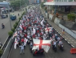 Konvoi Kemenangan Pendukung Timnas Inggris di Ambon Berlangsung Tertib