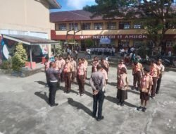 Ditlantas Polda Maluku Bangun Kepatuhan Tertib Berlalulintas Bagi Siswa SMKN 4 Ambon