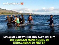 Nelayan Kairatu Hilang Saat Melaut, Ditemukan Meninggal di Kedalaman 20 Meter