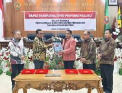 Dokumen RAPBD Perubahan 2026 Resmi Masuk DPRD, Vanath Dorong Sinergi Bangun Maluku
