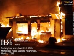 Api Mengamuk di Passo, Mapolsek Baguala dan Gudang SPN Polda Maluku Terbakar